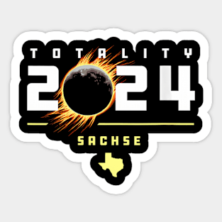 Wos Sachse Texas 2024 Total Solar Eclipse Sticker